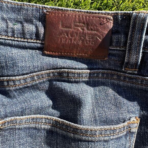 LRL Lauren Ralph Lauren Classic Bootcut Jeans High Rise Denim Blue Womens Size 8 - Picture 7 of 11